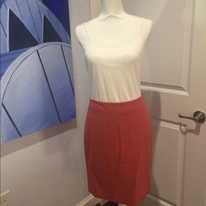Coral Wool J Crew Skirt - Pencil Skirt Collection